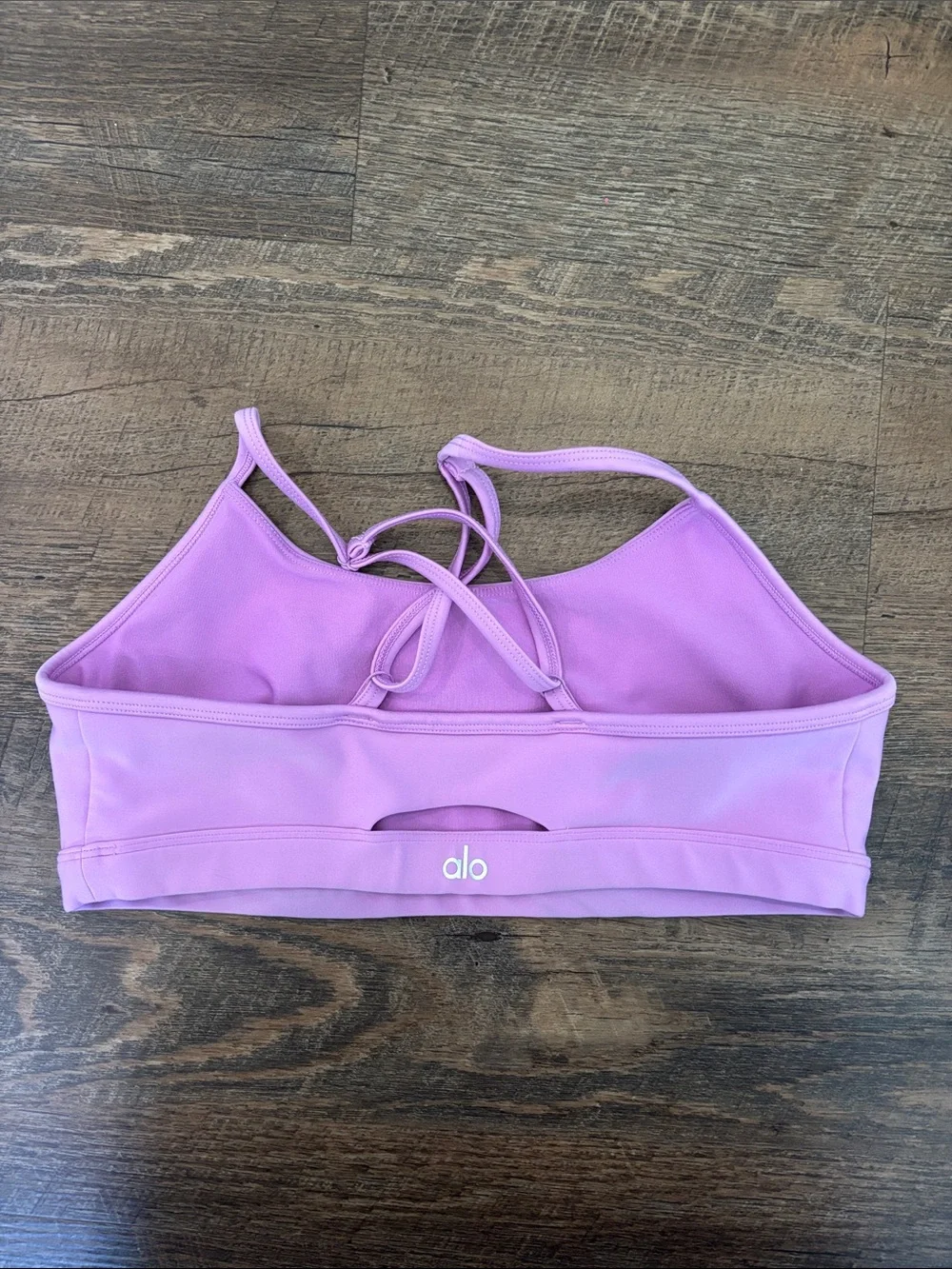 Lilac Crisscross Sports Bra